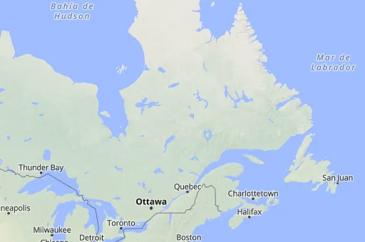 Map of Quebec