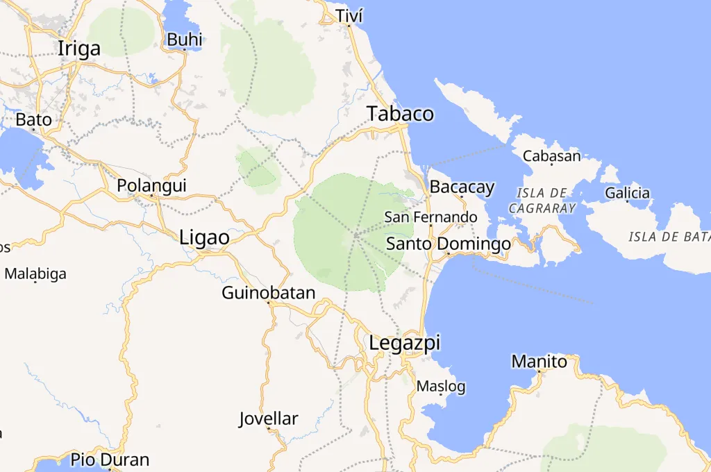 Monte Mayón Area Map Monte Mayón Area Map