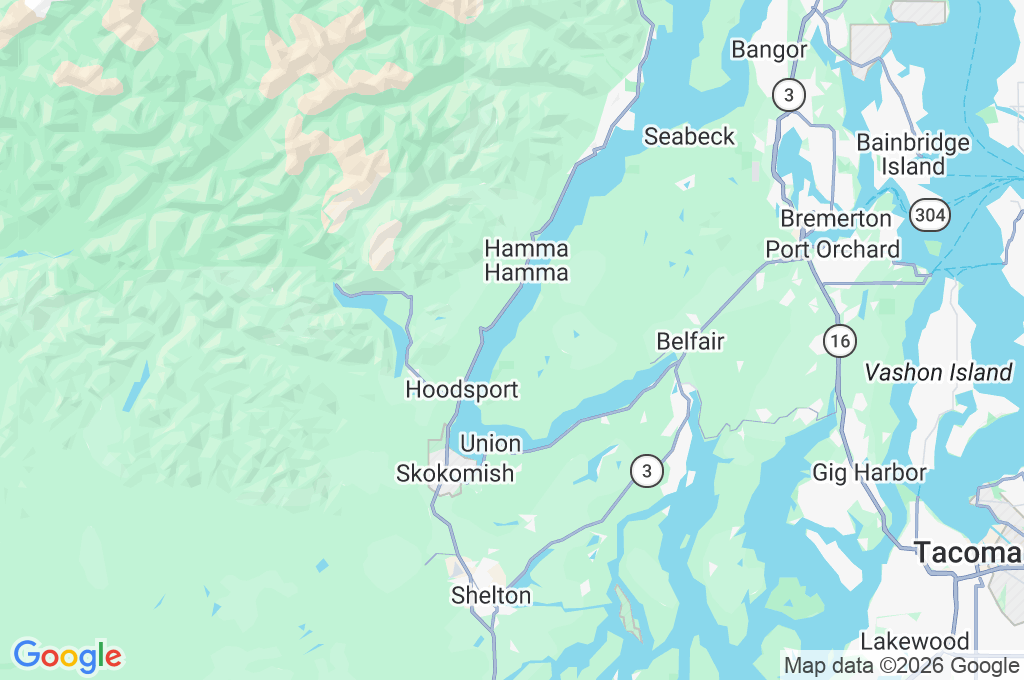 Dewatto Area Map