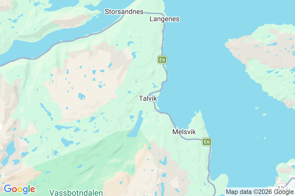 Talvik Area Map
