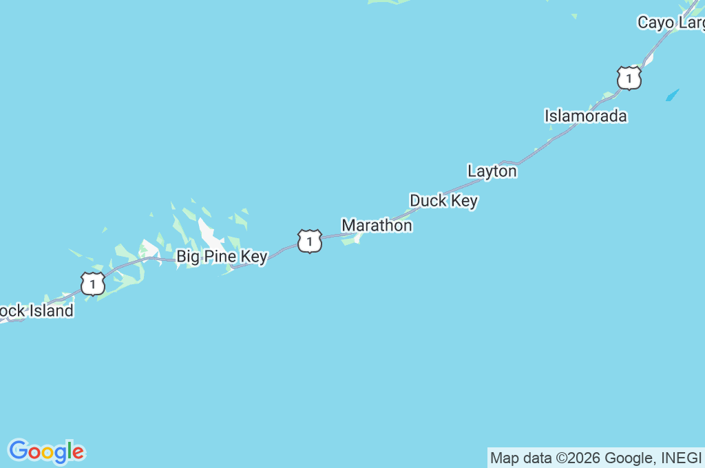 Boot Key Harbor Area Map