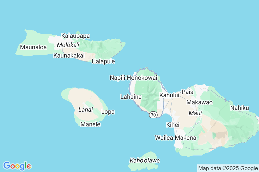 Kaanapali Area Map
