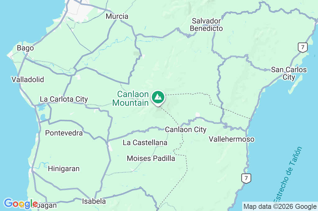 Volcán Kanlaon Area Map