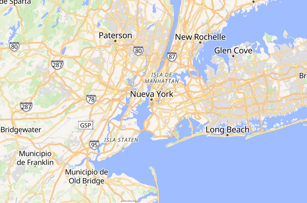 Puente de Brooklyn Area Map