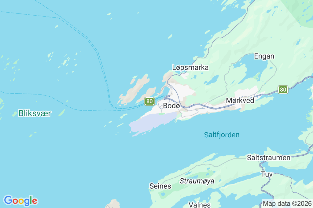 Puerto de Bodø Area Map