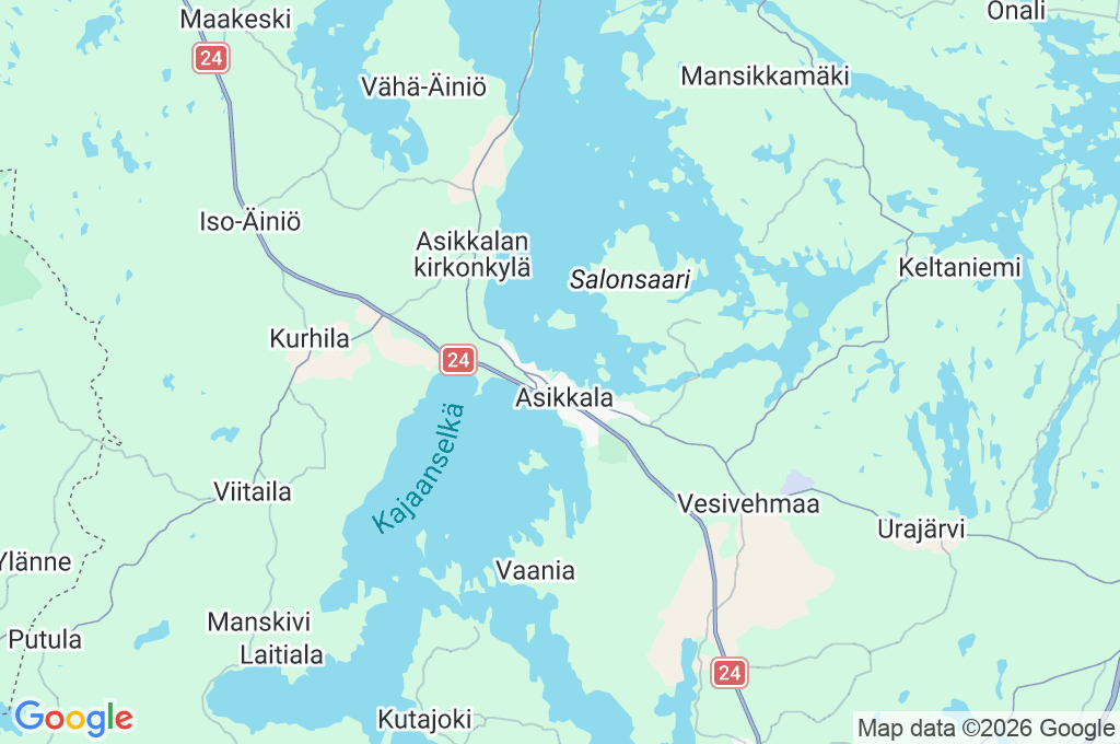Vääksy Area Map