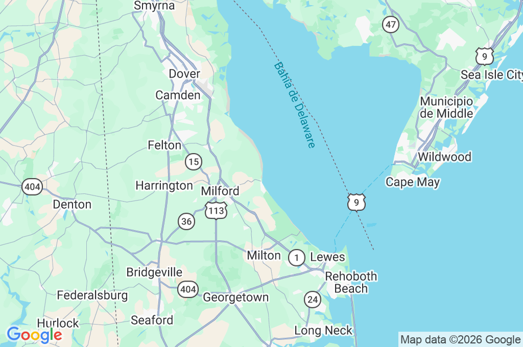 Mispillion Harbor Area Map Mispillion Harbor Area Map