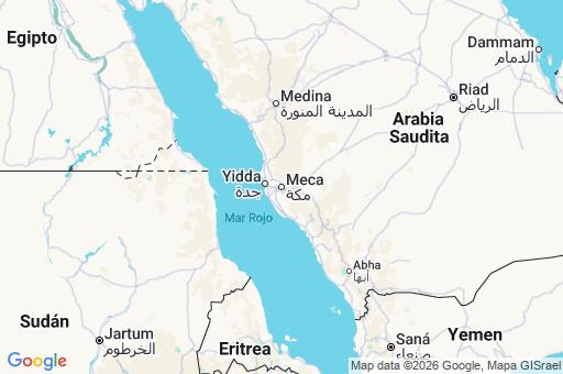 Map of Arabia Saudí