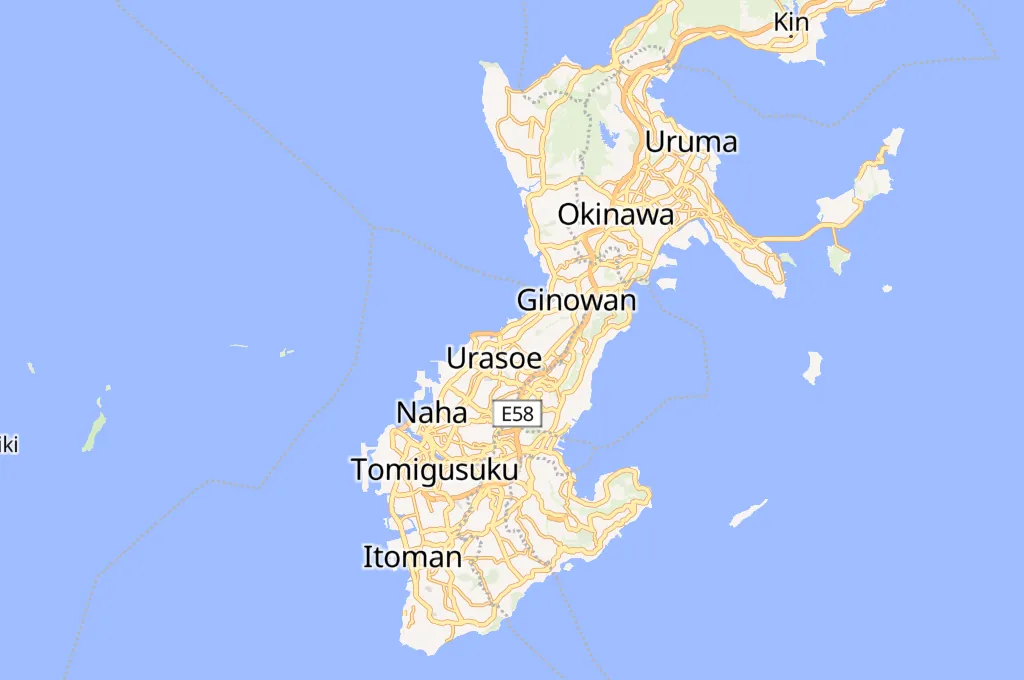 Ōjana Area Map