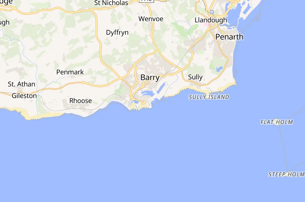 Barry Area Map Barry Area Map