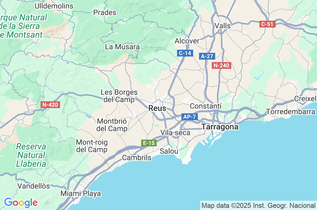Plaça del Mercadal Area Map
