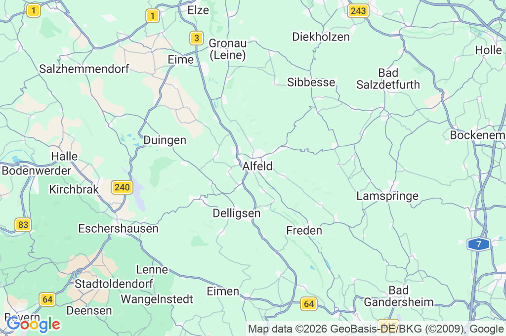 Föhrste Area Map Föhrste Area Map