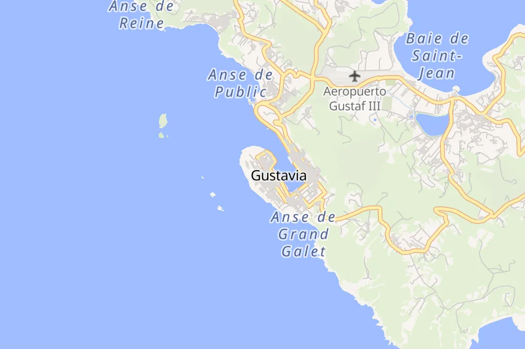 Gustavia Area Map Gustavia Area Map