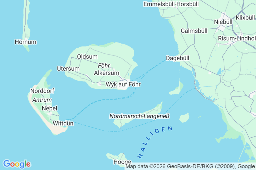 Wyk auf Föhr Area Map Wyk auf Föhr Area Map