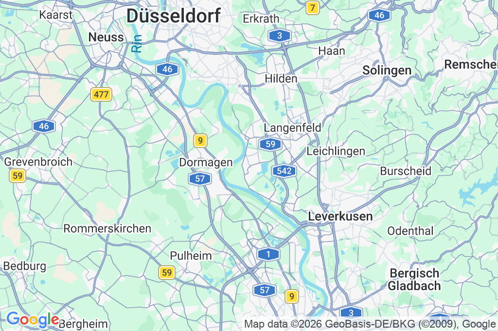 Monheim am Rhein Area Map Monheim am Rhein Area Map