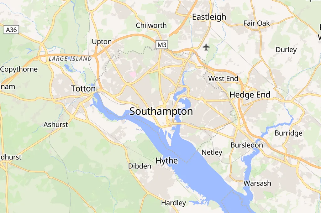Southampton Area Map Southampton Area Map