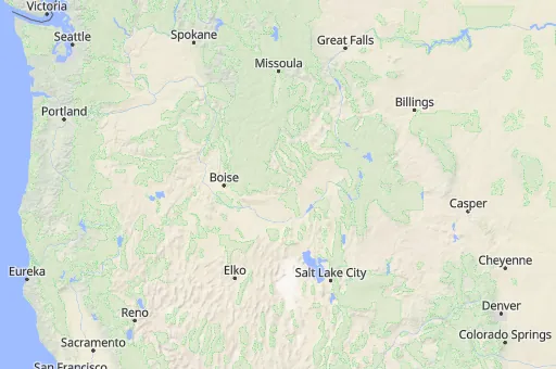 Map of Idaho