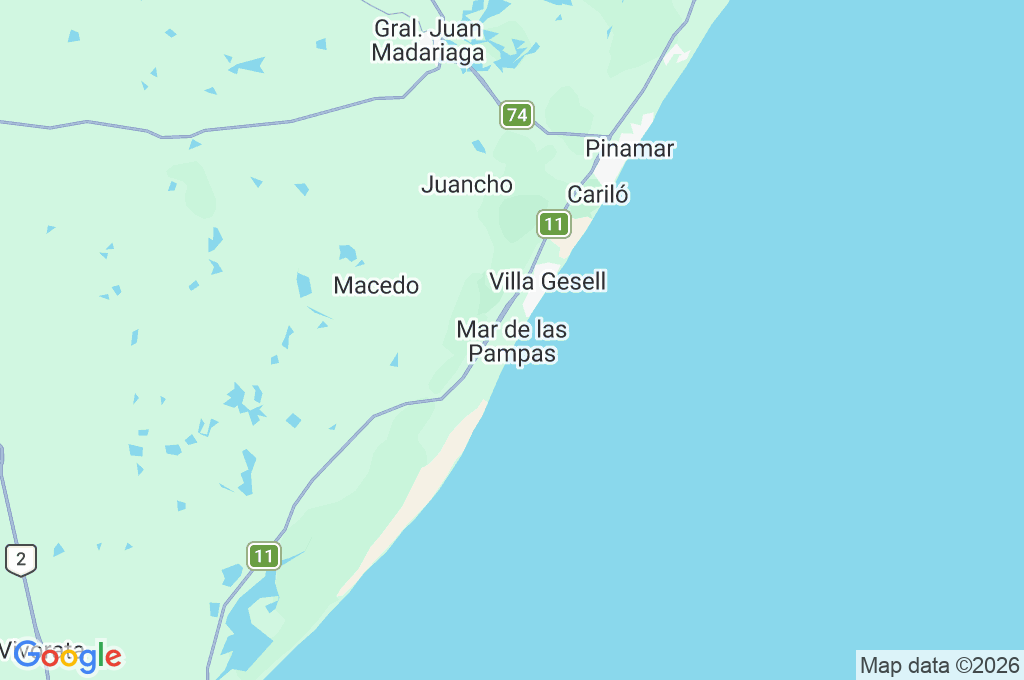 Mar de las Pampas Area Map Mar de las Pampas Area Map