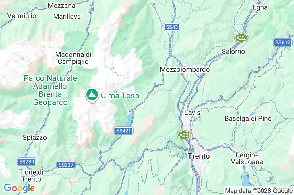 Andalo Area Map
