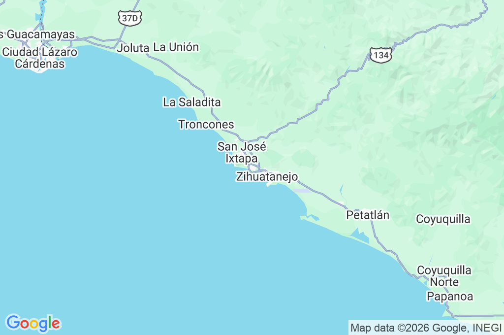Playa Linda Area Map Playa Linda Area Map