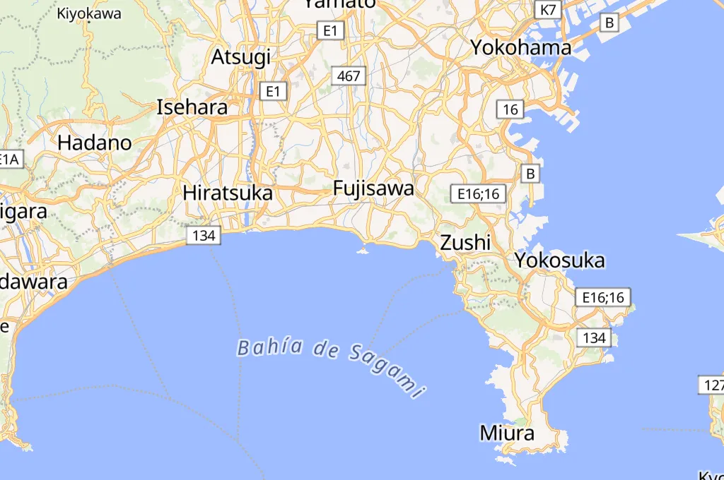 Katase Nishihama Area Map Katase Nishihama Area Map