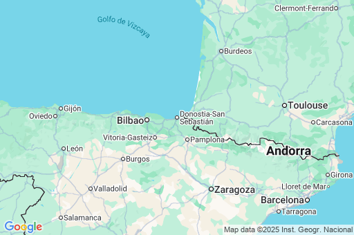 Map of País Vasco