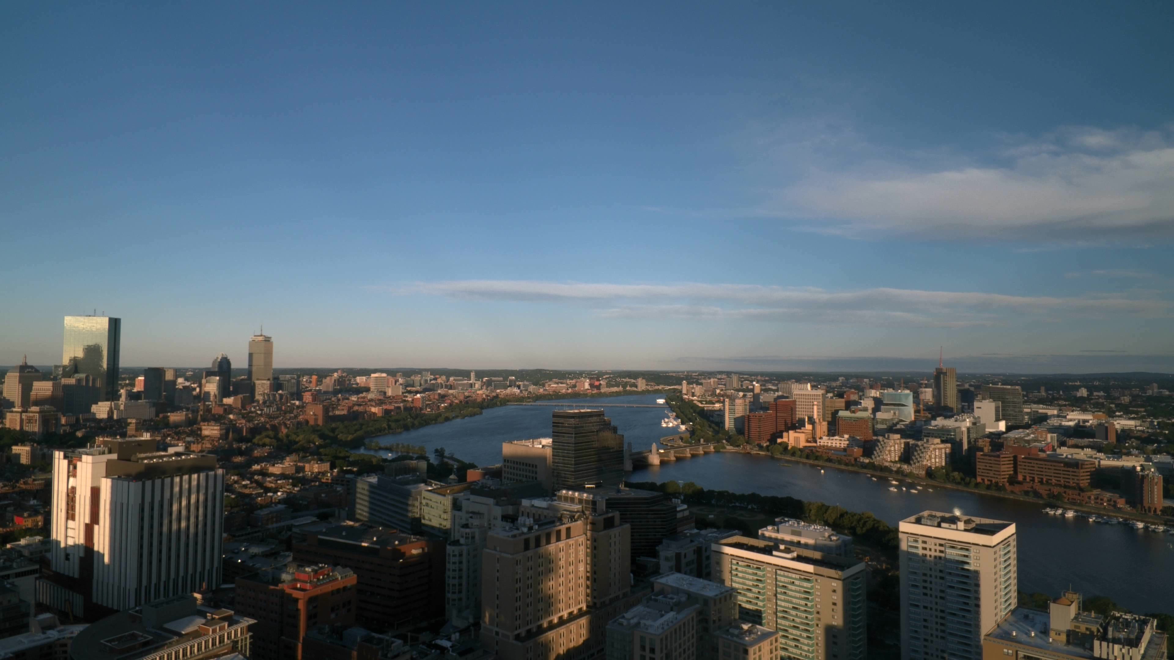 Live webcam view of Boston Back Bay & Charles River Skyline